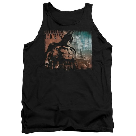 Batman Arkham City City Knockout Adult Tank Top Black