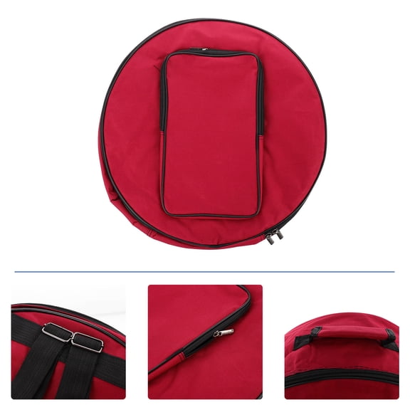 MLINS 1Pcs Snare Drum Accessory Bag for Musicians Practical Design Red Color