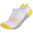 thumbnail image 3 of Ankle Socks for Women Unisex Ankle Socks - 6 Pack No Show Socks for Women & Men with Heel Tab Breathable for Sports Work Yellow M, 3 of 3