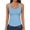 Light Blue_#06, variant on Sewkxo Womens Square Neck Tanks Tops Ribbed Knitted Sleeveless Tee Shirts Fashion Summer Casual Slim Fit Basic Tanks Tops,Gray M