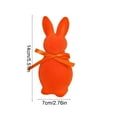 thumbnail image 3 of HuiXinOu Easter Foam Flocked Bunny Tabletop Decorations Colorful Bunny Decor for Living Room for Spring Home Office Table Decor Easter Indoor Decoration Centerpiece(10g), Orange, 3 of 6