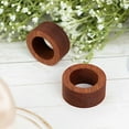 thumbnail image 6 of Brown 4 Round 1.75" Natural Wood Slices Napkin Rings Party Events Decorations, 6 of 6
