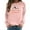 Pink, variant on Wang6 Womens Plus Size Graphic Sweatshirts"Hold Your Horses"Letter Printed Long Sleeve Pullovers Causal Fall Crew Neck Tops Loose Fit Tshirts Pink XL