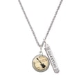 thumbnail image 1 of Delight Jewelry Silvertone Domed Music - Electric Guitar Silvertone Guardian Angel Bar Charm Necklace, 23", 1 of 4