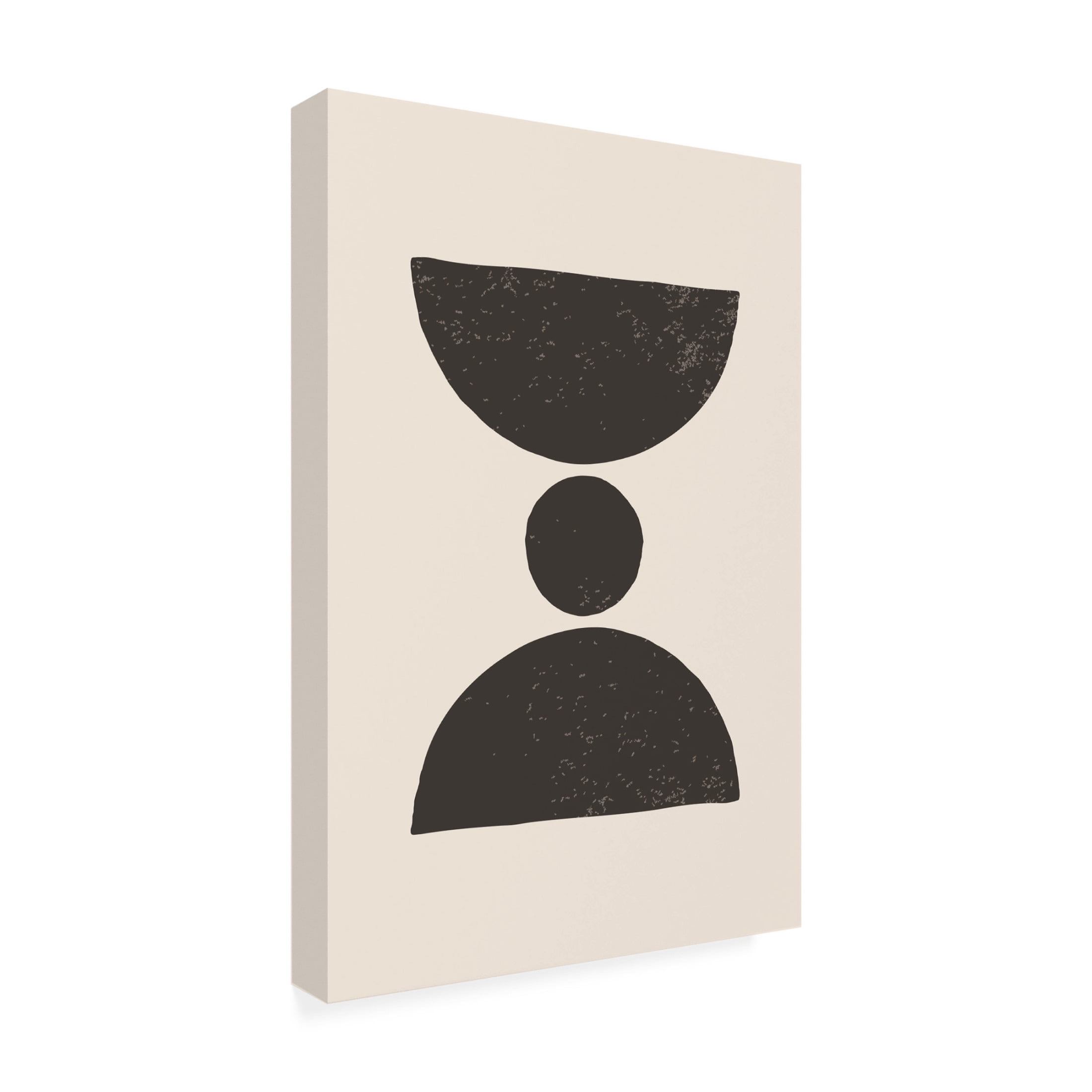 Trademark Fine Art jay stanley Black Abstract Shapes Series 3 Canvas Wall Art