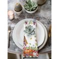 thumbnail image 2 of Fall Pumpkins Cloth Napkins Set of 8 Reusable Dinner Napkins, Thanksgiving Wildflowers Grape Leaves Farmhouse Cocktail Napkin Washable Table Napkins for Wedding/Holiday Party/Baby Shower 20"x20", 2 of 7