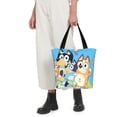 thumbnail image 5 of Kowoue Bluey Pattern Tote Bag Aesthetic Shoulder Bag, Grocery Tote with Shoulder Straps, Large Collapsible Tote with Protective Foam Lining, 5 of 6