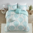 thumbnail image 3 of Intelligent Design King/Cal King Senna 5-Piece Comforter Set, Aqua, 3 of 9