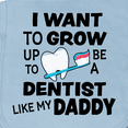 thumbnail image 3 of Inktastic I Want to Grow Up to Be a Dentist Like My Daddy Baby Burp Cloth, 3 of 3