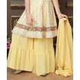 thumbnail image 3 of Nazon Brand – Faux Georgette Kids Sharara Suit-Cream Color, 3 of 3