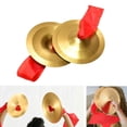 thumbnail image 4 of 2 mini platillos de mano, material didáctico, sonido brillante, suministros versátiles para fiestas, instrumento de percusión, platillos de cobre para 15 centímetros, 4 of 8