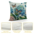 thumbnail image 4 of Creowell Farm Outdoor Pillow Covers,Blue Hydrangea Flower Butterfly Decorative Waterproof Throw Pillow Case Watercolor Floral Vintage Soft Cozy Cushion Pillowcases 20x20in, 4 of 5