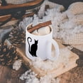 thumbnail image 5 of 3dRose, Black Cat Silhouette with Curly Tail, 11oz Mug, 5 of 7