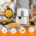 thumbnail image 2 of 3 Layer Air Fryer Stackable Dehydrator Racks Stainless Steel Air Fryer Basket Tray Air Fryer Accessories Dishwasher Safe Fit for Oven and Press Cooker Compatible with Most Air Fryer, 2 of 9