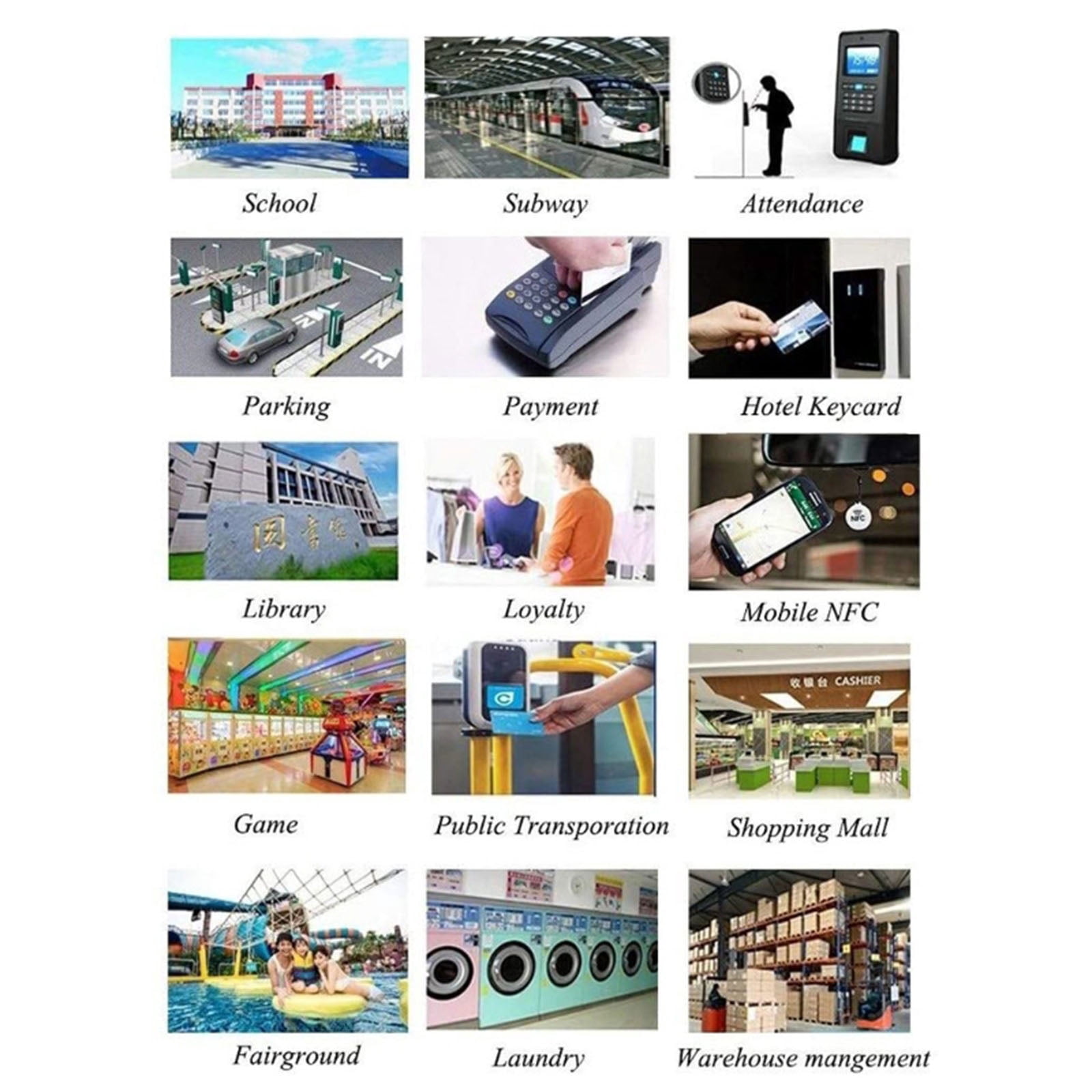 TRINGKY 100pcs Mini NTAG215 NFC Card NFC Tag Can Written by Tagmo Works with Switch