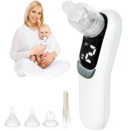 FEBFOXS Baby Nasal Aspirator Electric Nose Cleaner for Kids 3 Suction Levels Music Light White Walmart