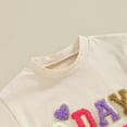 thumbnail image 5 of Bagilaanoe Newborn Baby Girl Boy Rompers Letter Embroidery Short Sleeve Bodysuits 3M 6M 12M 18M Infant Casual One Piece Short Jumpsuit, 5 of 7