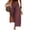9#q Wine, variant on Womens Wide Leg Capri Pants Gingham Plaid Culottes Summer Elastic Waist Palazzo Trousers Bottoms with Pockets Fluorescence Yellow S