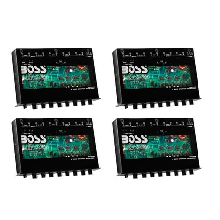 Boss EQ1208 4-Band Preamp Car Audio Equalizer w/ Subwoofer Sub Output (4
