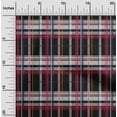 thumbnail image 1 of oneOone Cotton Cambric Black Fabric Madras Check Craft Projects Decor Fabric Printed By The Yard 56 Inches Wide, 1 of 4