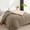 Khaki/Beige, variant on Comforter Full Purple All Season Down Alternative, Cooling Quilted Duvet Insert, Bed Comforter with Corner Tabs, Washable Hypoallergenic Reversible Quilt