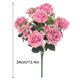 thumbnail image 2 of Rosas rizadas artificiales Jumpingount decoración para boda hogar habitación rosa 9 Ramo HA8196-02B, 2 of 6