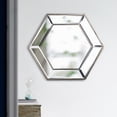 thumbnail image 4 of 20" x 18" Hexagon Wall Mirror with Contemporary Glass Design, Home Decor Accent Mirror for Living Room, Entryway, Bedroom, 4 of 7