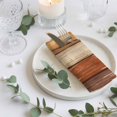 thumbnail image 3 of Cloth Napkins Set of 2 - 20x20 Inches, Farmhouse Burnt Orange Brown Washable Reusable Table Napkins, Vintage Wooden Striped Soft & Absortbent Dining Napkin for Party Wedding Hotel Restaurant, 3 of 8
