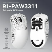 ATTACK SHARK R1 SUPERLIGHT Gaming Mouse with Tape, PixArt PAW3311 Sensor, BT/2.4G Wireless/Wired, 6 Adjustable DPI up to 18000, for Win/Xbox/PS/Mac
