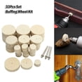 thumbnail image 4 of 33 Pcs Kit de Roues de Polissage en Laine Outil Rotatif Accessoire 3mm, 4 of 9