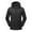 Black, variant on IYTR Men's Winter Jacket Warm Thicken Windproof Hooded Coat Outdoor Hiking Camping Snow Skiing Jacket Black L