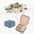 thumbnail image 2 of Unique Bargains Travel Portable Organizer Case Jewelry Box Dark Blue, 2 of 7