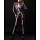 thumbnail image 3 of Disfraz de fantasma aterrador para mujer, mono de diablo Sexy, esqueleto de rosa, fiesta de carnaval, Día de los muertos, 3 of 3