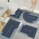thumbnail image 4 of Alfombras de baño, alfombras para sala de estar, alfombra de área, tapete de baño, juego de 4 tapetes de baño de gran tamaño, súper absorbentes, lavables en seco, respaldo antideslizante, fácil limpie, 4 of 6