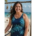 thumbnail image 5 of Calypsa Women's and Women's Plus Tankini Maya Swim Top with Removable Cups, 5 of 9