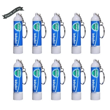 Vicks Inhaler Nasal Vapor Breather Tubes -0.5ML Tubes - (10 Tubes Pack)