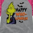 thumbnail image 3 of The Grinch - Grinch Happy Wholoween - Toddler & Youth Girls Raglan Graphic T-Shirt, 3 of 4
