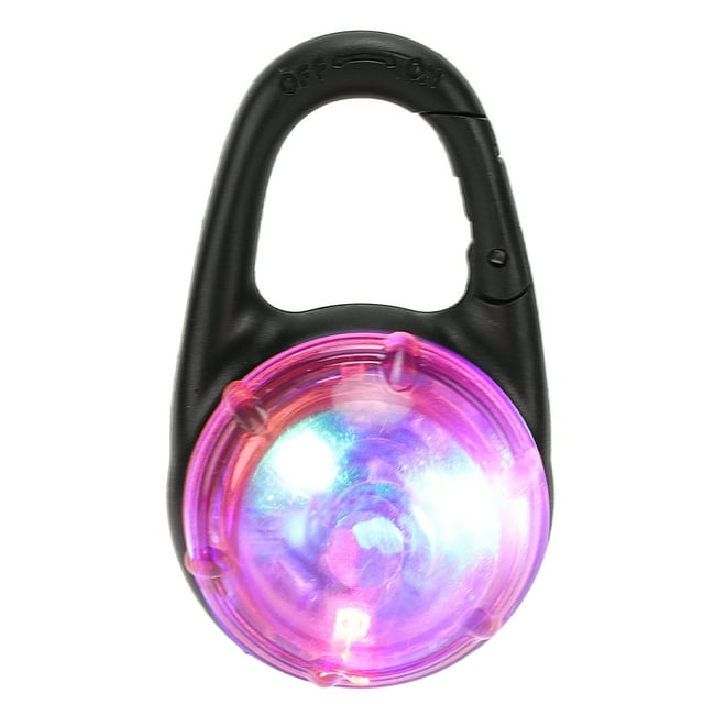 Collar luminoso LED para perro, resistente al agua, con clip para seguridad nocturna al aire libre, para perros y gatos, color rosa