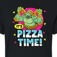 thumbnail image 3 of Teenage Mutant Ninja Turtles - Pizza Time - Juniors Cropped Cotton Blend T-Shirt, 3 of 5