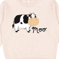 thumbnail image 3 of Inktastic Moo Says the Cow Toddler Sweatshirt, 3 of 4