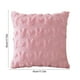thumbnail image 3 of Fasiaou Easter Throw Pillow Covers 18x18 inch 1Pack for Easter Decorations Easter Pink Bunny Rabbit Soft Plush Faux Fur Wool Pillow Covers for Sofa Living Room Couch Bed, 3 of 6