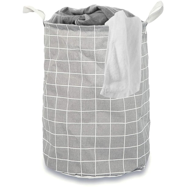 Cesta para la ropa, cubo de almacenamiento plegable de algodón y lino, para guardar la ropa, 33 x 33 x 43 cm Adepaton LKX-0648-1