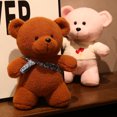thumbnail image 2 of 6 estilos de oso de peluche con suéter y bufanda, 25/35cm, animales de peluche, muñeca, bebé, niña, amante, regalos de cumpleaños, 2 of 5