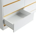 thumbnail image 5 of Torra 6-Drawer Wood Dresser, White, 5 of 8