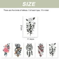 thumbnail image 2 of 15 hojas de tatuajes temporales para mujeres, pegatinas de tatuaje, juegos de tatuajes para adultos, 2 of 5