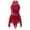 Burgundy, variant on YONGHS Kids Girls Sequins Lyrical Contemporary Dance Dress Gymnastic Skirted Leotard Royal Blue 8