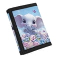 thumbnail image 2 of FUIALDOLG Polyester Fabric Toddler Wallet with Cute Elephant Print, Portable Lightweight Trifold Pouch for Outdoor and Travel, 2 of 7