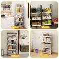 thumbnail image 3 of 4 Pack Wire Rack Covers, 24x12" Faux Wood Shelf, Waterproof Wood-Grain Wire Shelving Toppers for Kitchen & Closet Pantry, White, 3 of 8