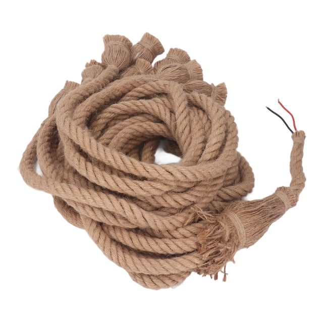 Lámpara Colgante De Cuerda De Cáñamo, Kit De Cable De Luz Colgante E27 E26, 8 Cabezales De 6,5 Pies Para El Hogar