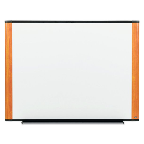3M Melamine Dry Erase Board, 48 x 36, Light Cherry Frame